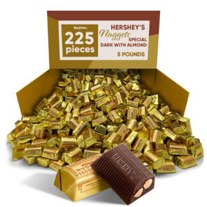 Hershey's 5Lbs. Nuggets Special Dark Chocolate w/Almonds