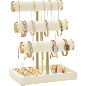3-Tier Jewelry Display Stand w/Tray