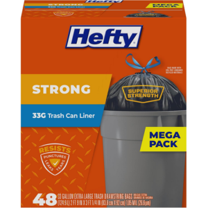 Hefty 48-Count 33Gal Strong XL Trash Bags