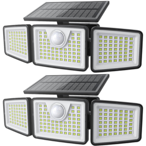 2-Pack Motion Sensor Solar Security Lights