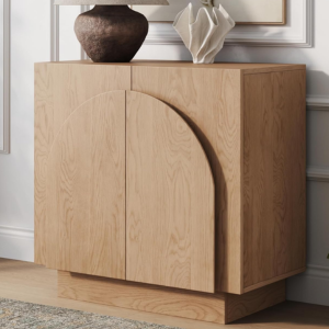 Iris Mid-Century Modern Wood Credenza Cabinet