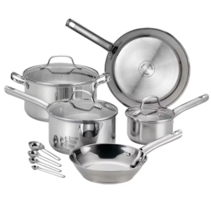 T-fal 14-Piece Stainless Steel Cookware Set