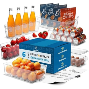 Hearth & Harbor 24-Piece Fridge Organizer Bins