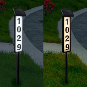 Solar LED House Address Sign