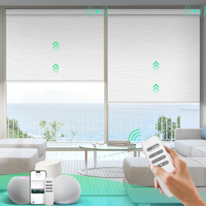 Smart Motorized Blackout Window Blinds w/Alexa