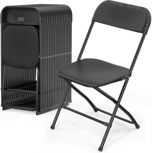 8-Pack Plastic Foldable Chairs