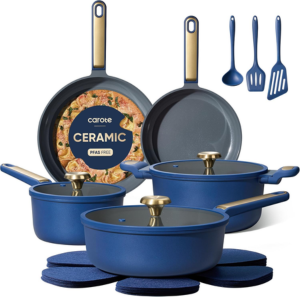 Carote 16-Piece Ceramic Pots & Pans Set