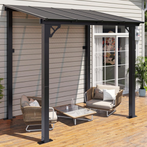 Outdoor 8' Wall Mount Aluminum Gazebo