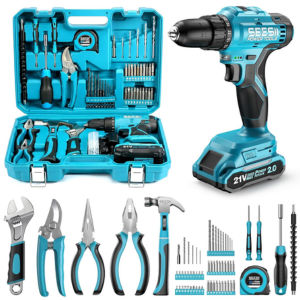 Seesii 190-Piece 21V Cordless Drill Kit