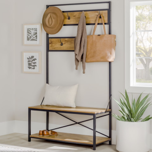 Walker Edison Hall Tree w/Bench