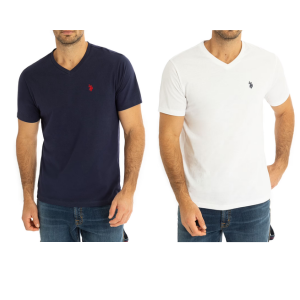 U.S. Polo Assn. Men's Short Sleeve V-Neck Tee