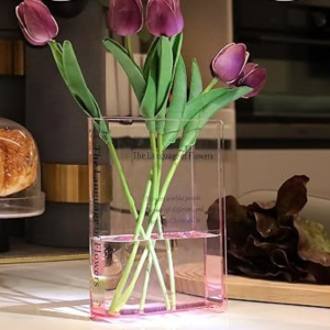 2-Pack Acrylic Book Style Vases