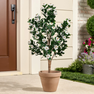 Wicker Park 3' Faux Gardenia Tree