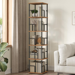 5-Tier Rotating Bookshelf