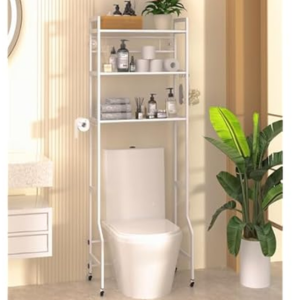 3-Tier Over The Toilet Storage Cabinet w/Paper Holder