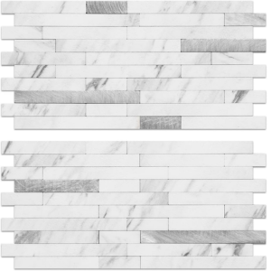 20 -Piece Faux Marble Peel & Stick Tiles