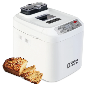 Kitchen In The Box 2lb Bread Machine w/Auto Fruit Nut Dispenser