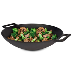 Jim Beam 12'' Cast Iron Grilling Wok