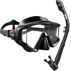 Aegend Snorkel Mask w/Dry Top