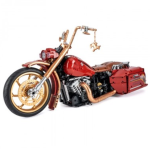 Retro Harley Motorcycle Building Blocks
