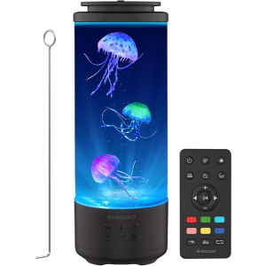 Multi-Color LED Jellyfish Lamp Bluetooth Speaker w/RC