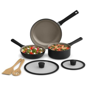 Bella 7-Piece Ceramic Nonstick Coating Cookware Set