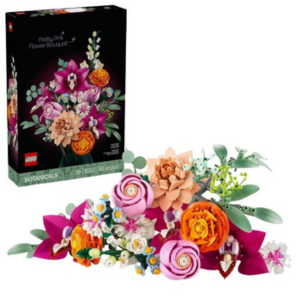 LEGO Botanicals 749-Piece Pink Flower Bouquet Building Set