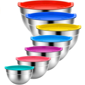 7-Piece Stainless Steel Mixing Bowls Set
