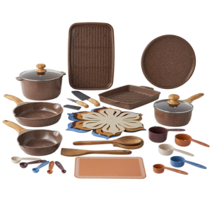 The Pioneer Woman 32-Piece Nonstick Cookware Set