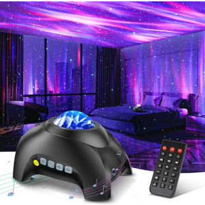 Northern Galaxy Light Aurora Projector w/Bluetooth Speaker