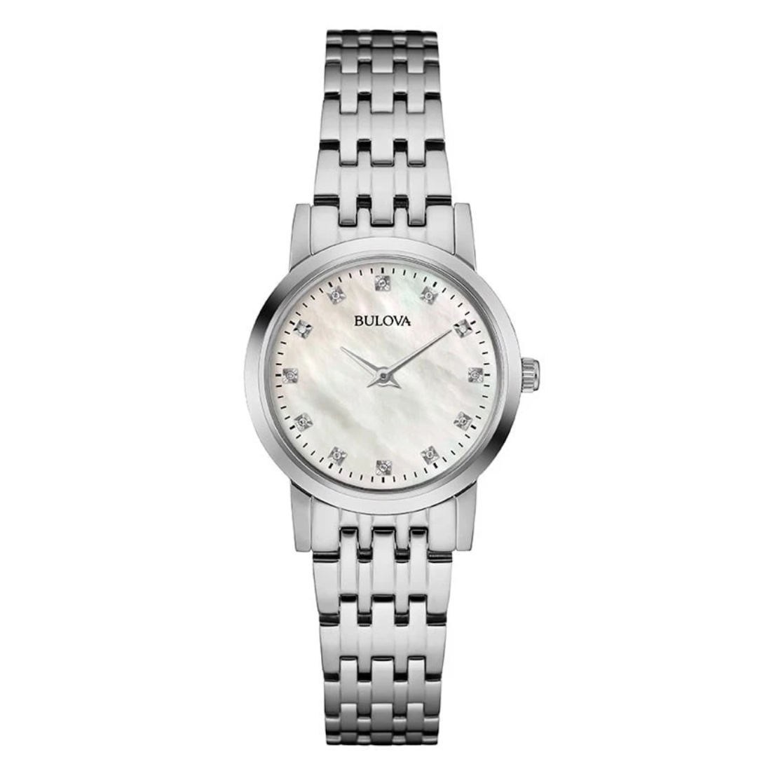 Bulova Women's Diamond Accent Silver Watch