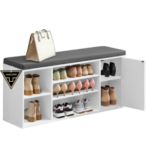 Cushioned Shoe Storage Bench