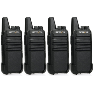 Retevis 4-Pack 2-Way Rechargeable Walkie Talkies