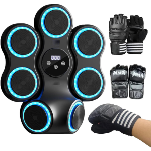 Wall Mount Bluetooth Music Boxing Machine w/Gloves