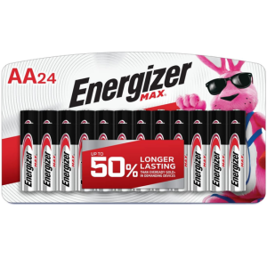 Energizer 24-Count AA Alkaline Batteries