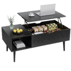 EDX Wood Lift Top Coffee Table w/Storage