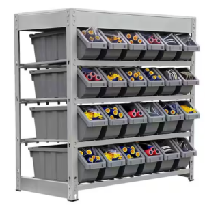 4-Tier Bin Garage Storage Rack