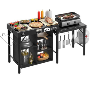 Foldable Grill Table w/Storage