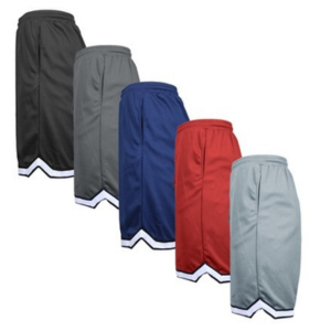 5-Pack Men's Moisture Wicking Mesh Shorts