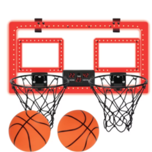 Dual Over-the-Door LED Basketball Hoop Game