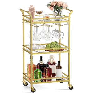Vasagle Bar Cart w/Wine Holders