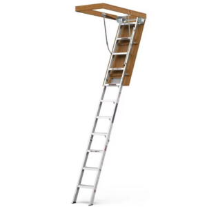Aluminum 10' 375lb. Retractable Attic Ladder