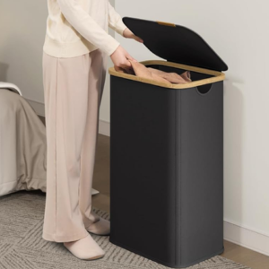 Foldable 26.4 Gal. Laundry Basket w/Lid