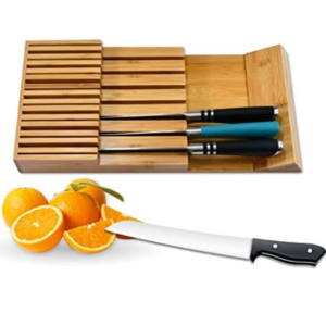 Bamboo 15-Knife Drawer Organizer
