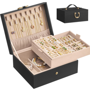 2-Layer Jewelry Box Organizer