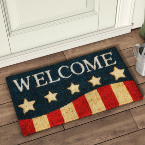 Independence Day Outdoor Coir Doormat