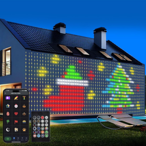 Smart 6' RGB LED Curtain Lights w/App & Remote