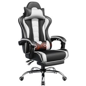 Massage Gaming Chair w/Lumbar Support