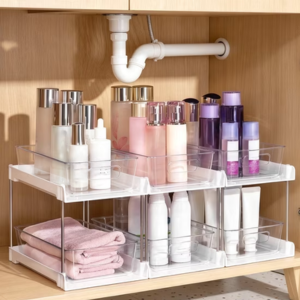 3-Pack 2-Tier Pull Out Under Sink Organizers