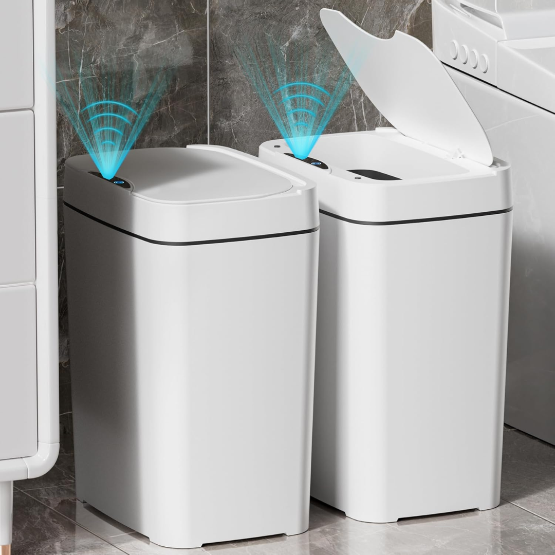 2-Pack 2.7 Gal Automatic Trash Cans